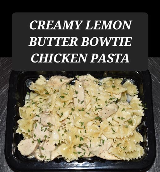 CREAMY LEMON BUTTER BOWTIE CHICKEN PASTA
