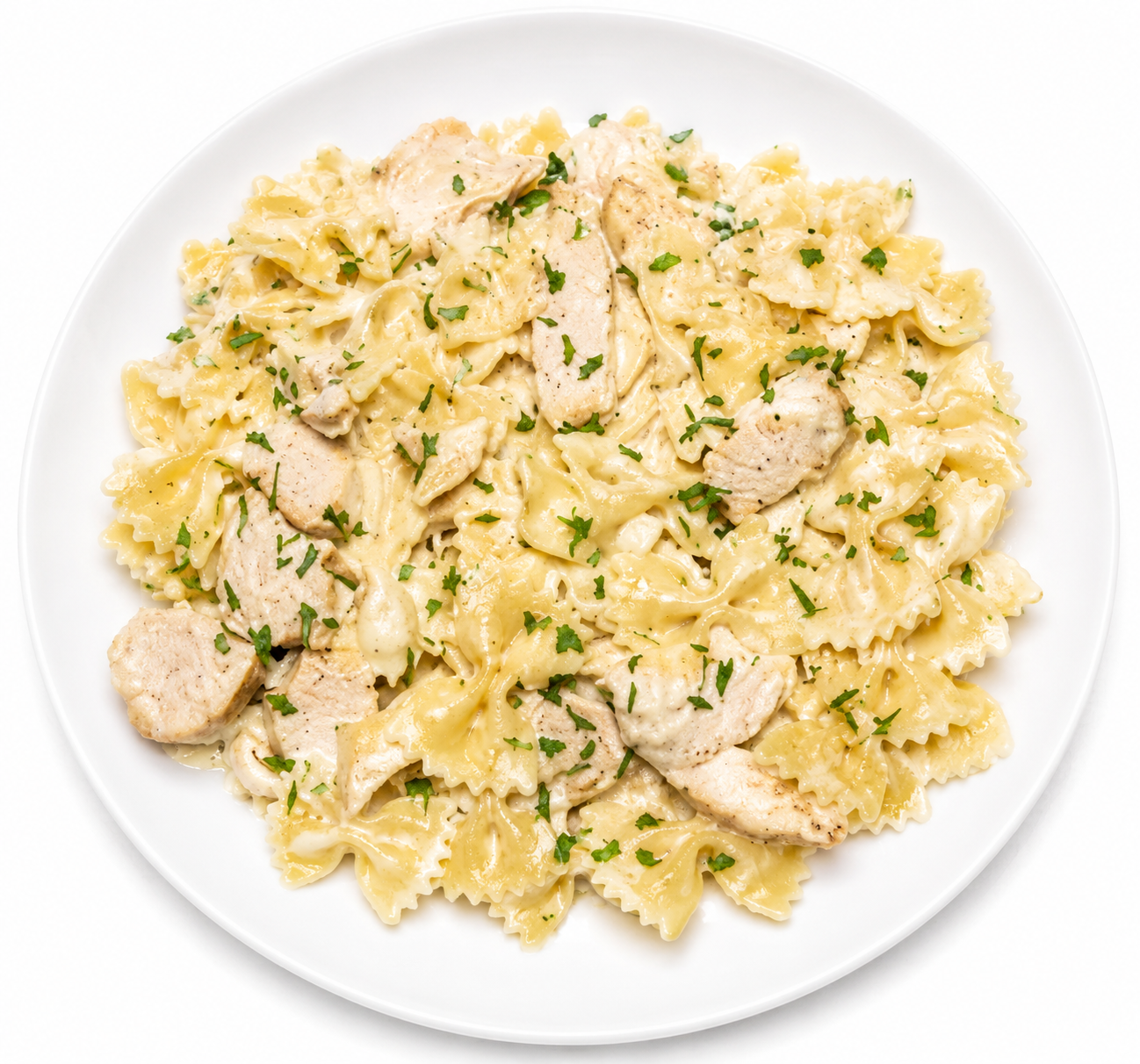 CREAMY LEMON BUTTER BOWTIE CHICKEN PASTA