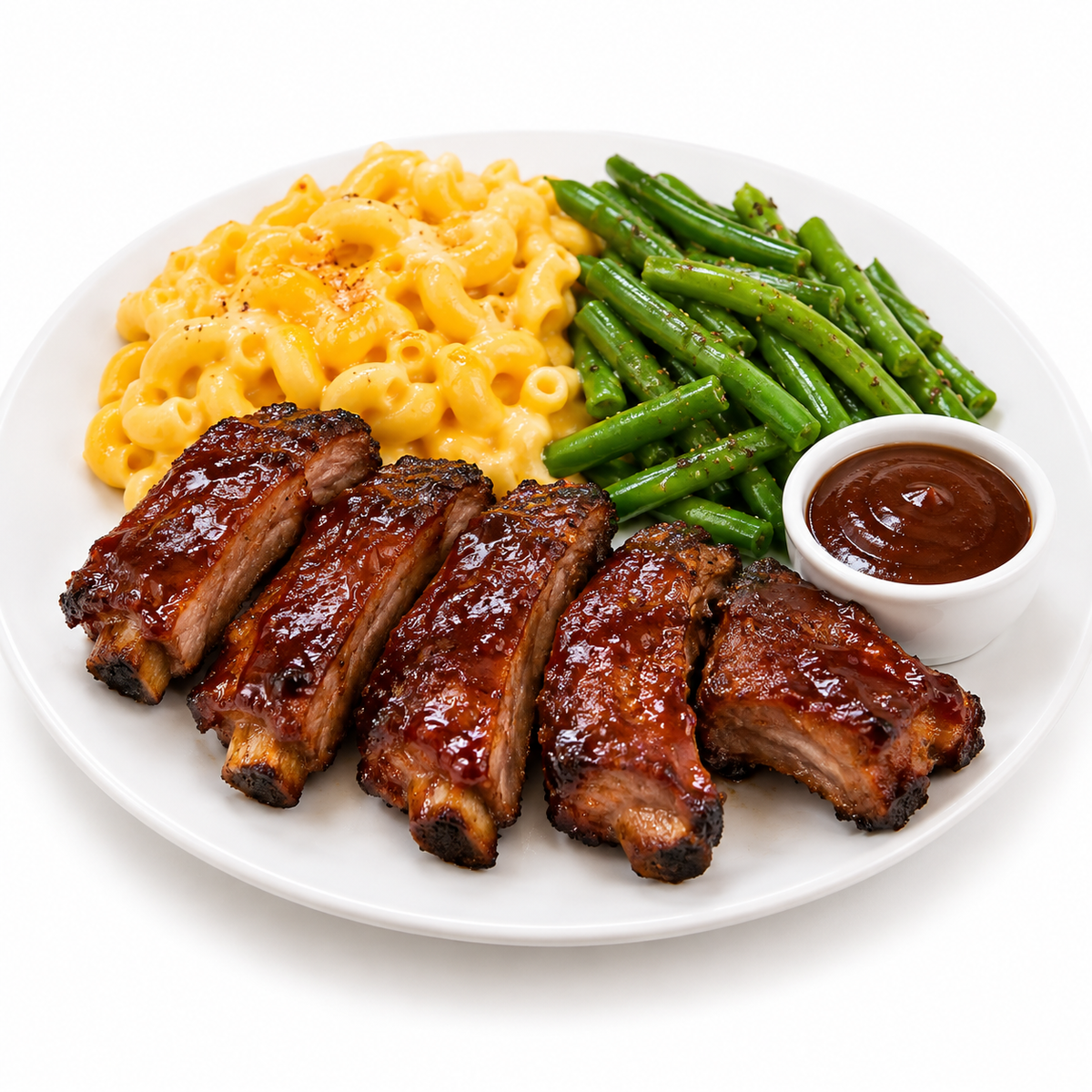 BBQ RIBS & MAC-N-CHEESE