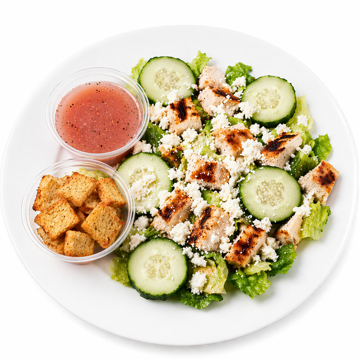 GRILLED CHICKEN CUCUMBER SALAD