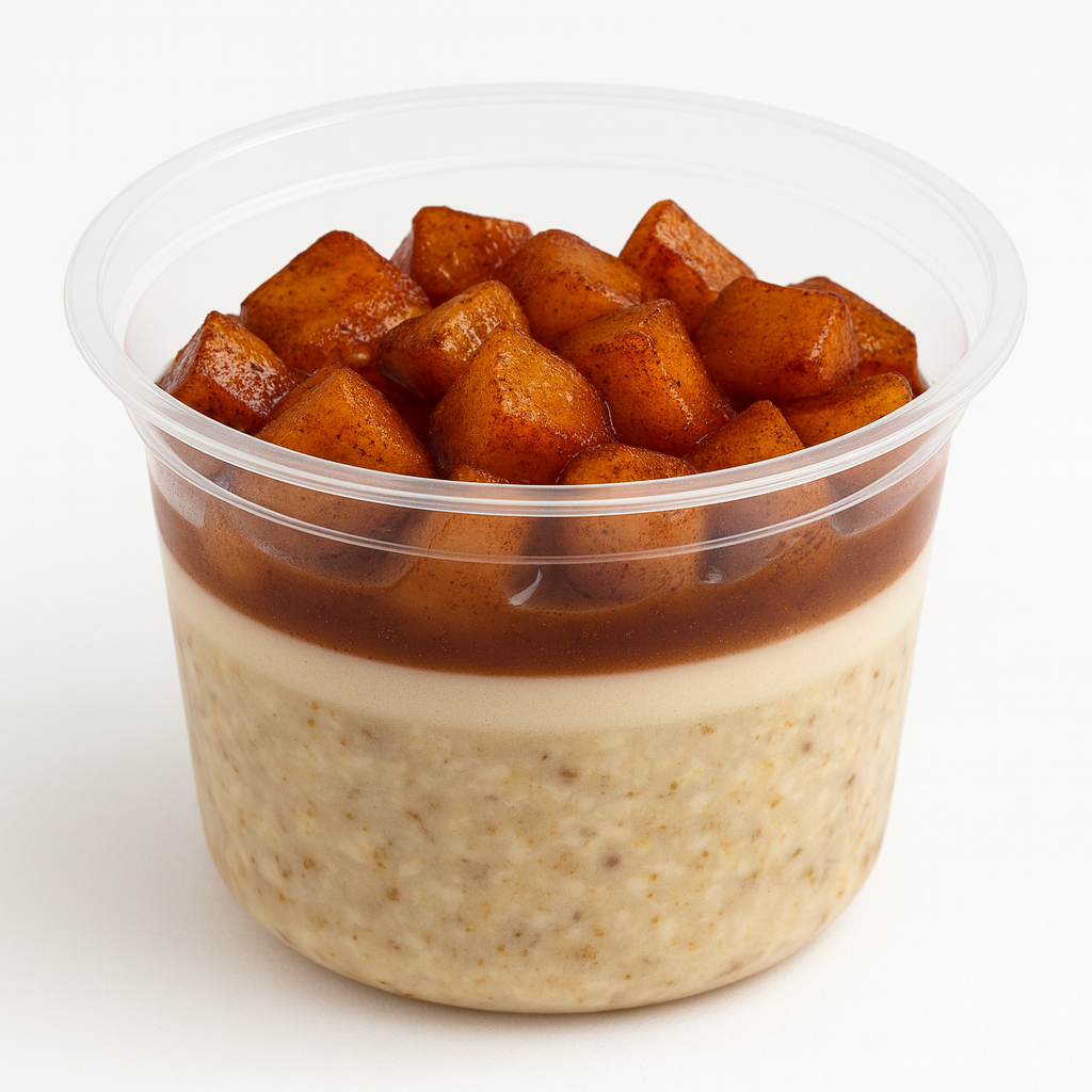 APPLE CINNAMON CHEESECAKE OVERNIGHT OATS