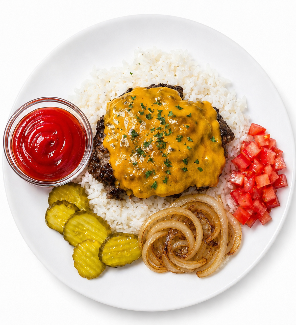 PROTEIN PLUS! SMASH BURGER RICE BOWL
