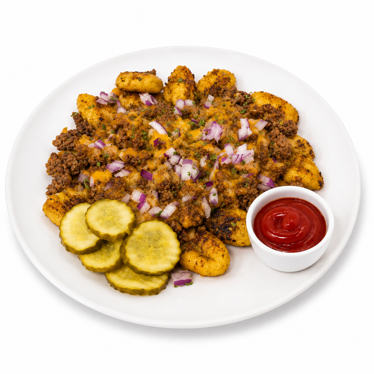 PROTEIN PLUS! LOADED CHEESEBURGER GNOCCHI