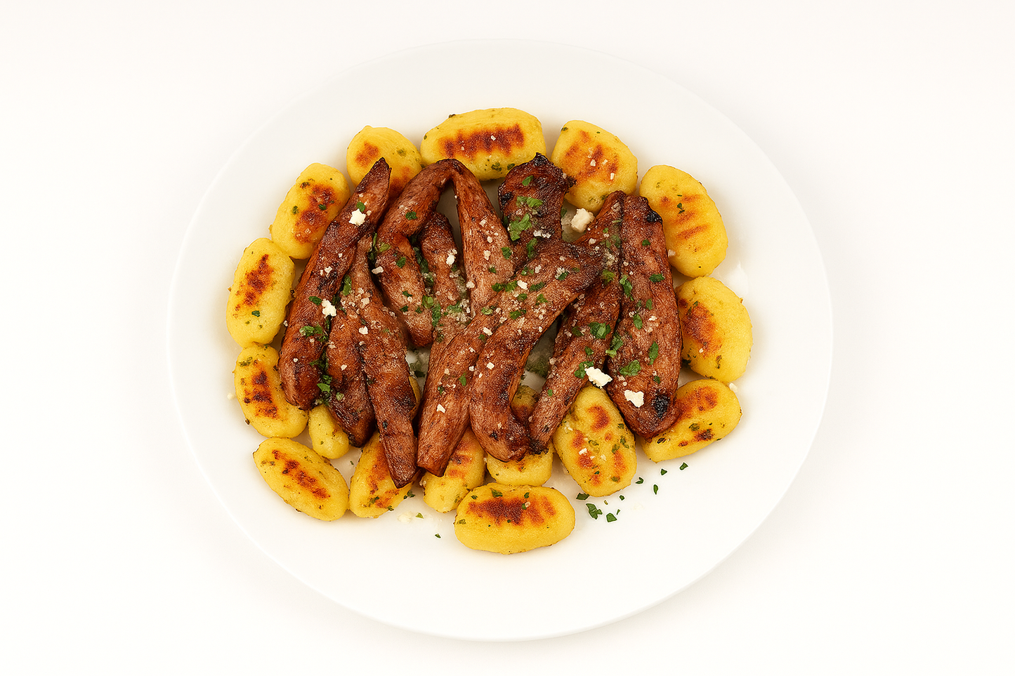 ITALIAN GRILLED NY STRIP STEAK TOASTE GNOCCHI