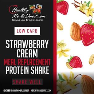 LOW CARB STRAWBERRY CREAM MEAL REPLACEMENT PROTEIN SHAKE