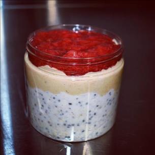 PEANUT BUTTER AND JELLY OVERNIGHT OATS