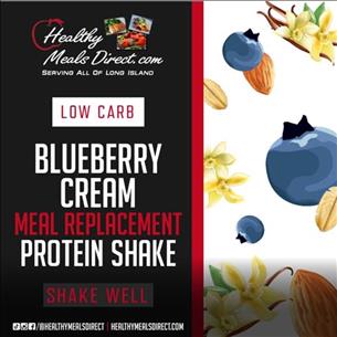 LOW CARB BLUEBERRY CREAM MEAL REPLACEMENT PROTEIN SHAKE