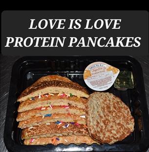 LOVE IS LOVE PROTEIN PANCAKES