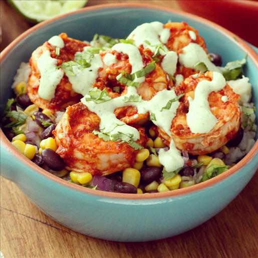 CILANTRO LIME SHRIMP BOWL