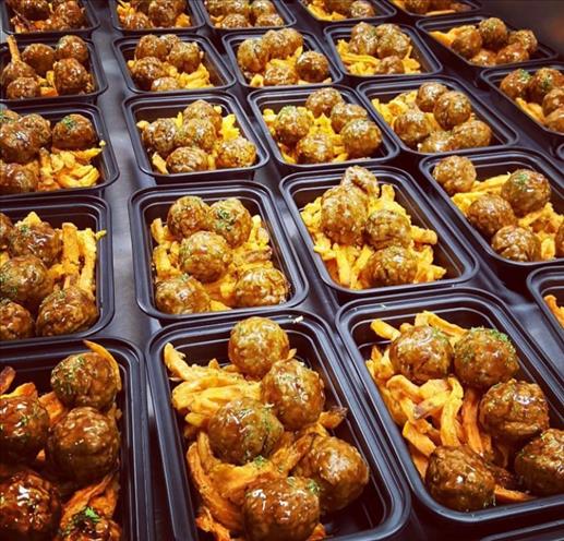 ZESTY BBQ MEATBALLS AND SWEET POTATO FRIES โ Healthy Meals Direct