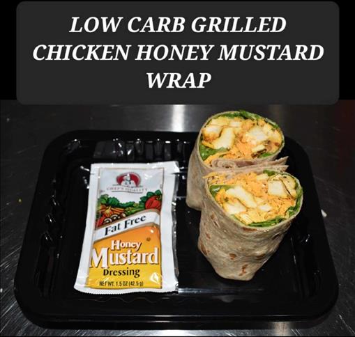 LOW CARB HONEY MUSTARD GRILLED CHICKEN WRAP