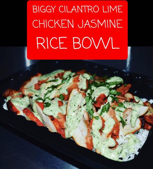 BIGGY CILANTRO LIME CHICKEN JASMINE RICE BOWL