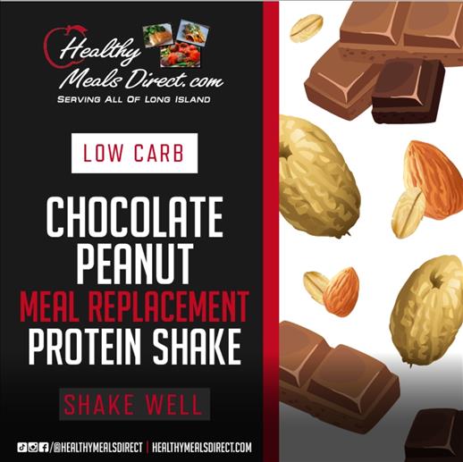 LOW CARB CHOCOLATE PEANUT BUTTER MEAL REPLACEMENT PROTEIN SHAKE