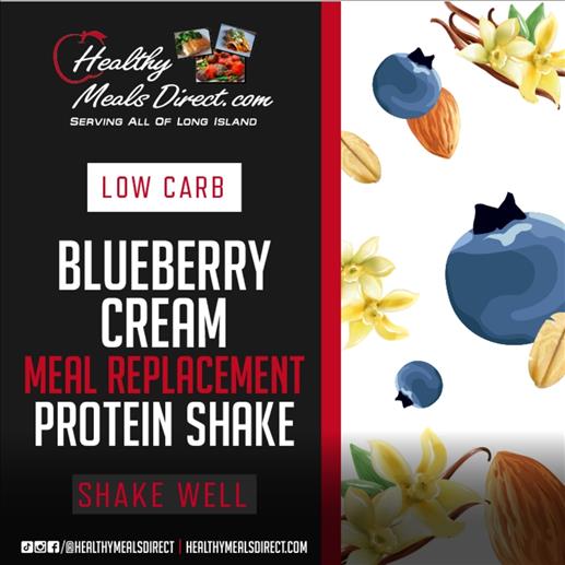 LOW CARB BLUEBERRY CREAM MEAL REPLACEMENT PROTEIN SHAKE