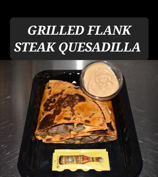 GRILLED FLANK STEAK QUESADILLA