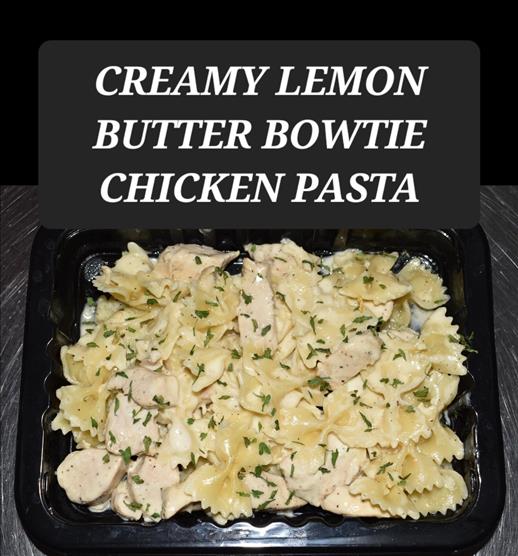 CREAMY LEMON BUTTER BOWTIE CHICKEN PASTA