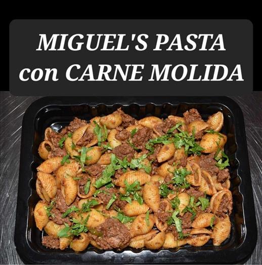 MIGUELS'S PASTA con CARNE MOLIDA