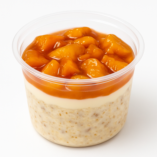 PEACHES AND CREAM OVERNIGHT OATS