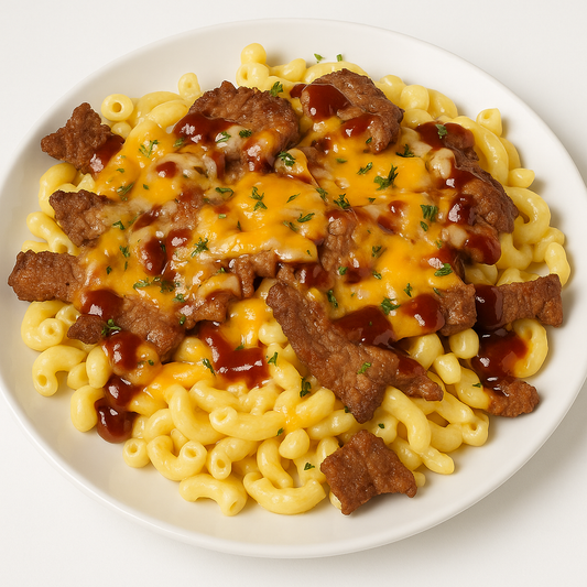 PROTEIN PLUS!  STEAK MAC & CHEESE