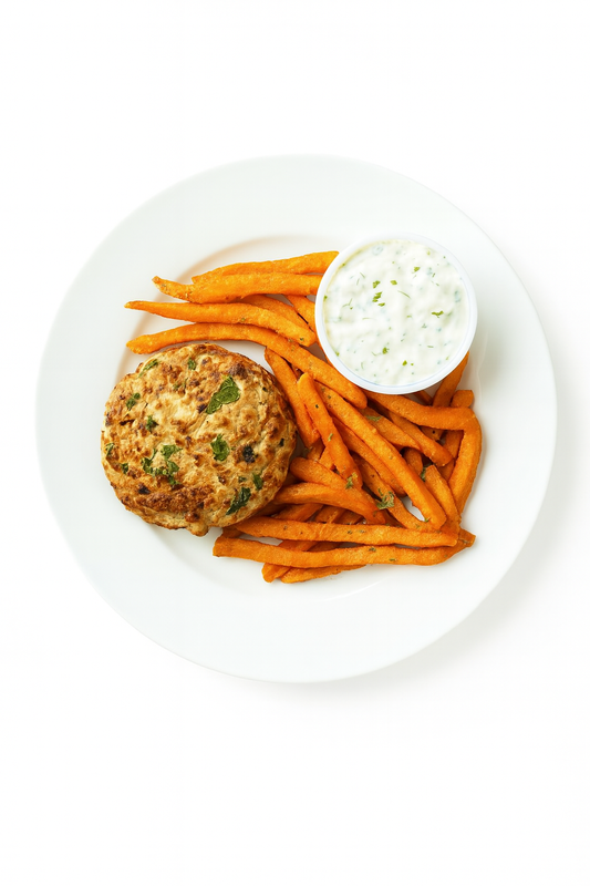 SPINACH FETA CHICKEN BURGER SPF BOWL