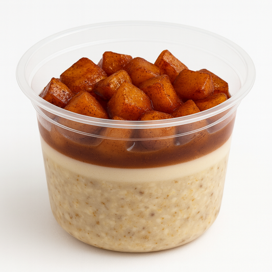 APPLE CINNAMON CHEESECAKE OVERNIGHT OATS