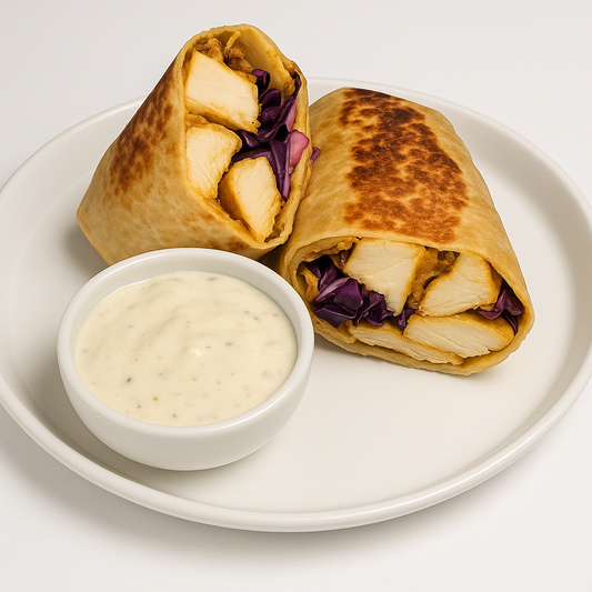 LOW CARB GRILLED CHICKEN SHAWARMA BURRITO