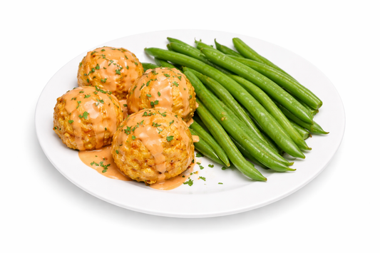 PROTEIN PLUS! KETO BUFFALO CHICKEN MEATBALLS