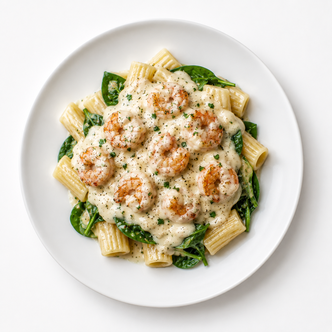 SHRIMP ALFREDO PARMESAN