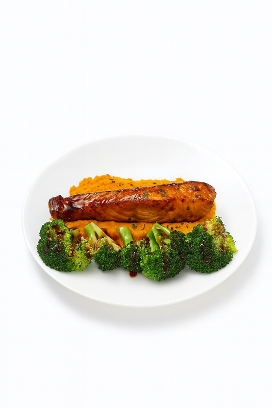 SWEET GLAZED SOY SALMON BOWL