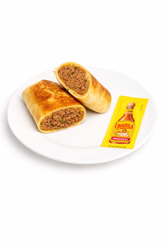 PROTEIN PLUS!  BEEF & CHEESE GRILLED BURRITO