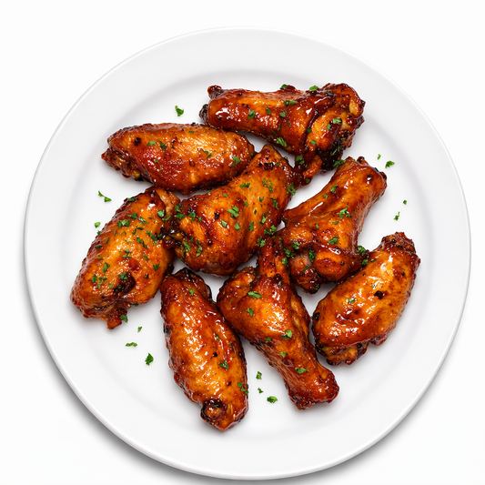 HMD VALUE MEAL: KETO 8 PIECE JUMBO BBQ CHICKEN WINGS