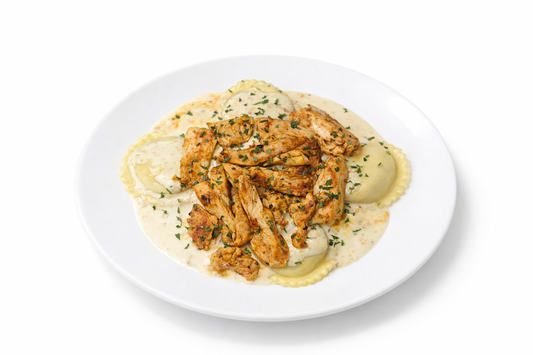 PROTEIN PLUS! GRILLED CHICKEN ALFREDO RAVIOLI